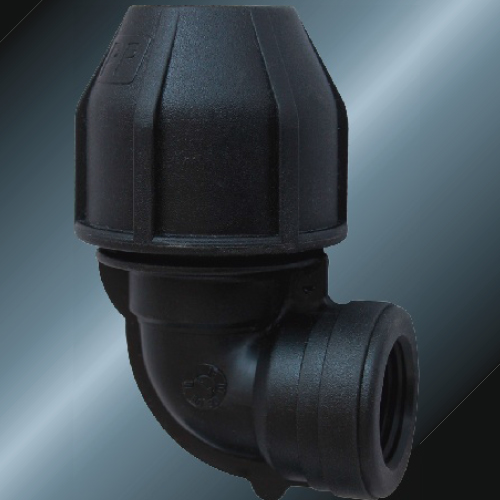 Black Color PE Female Elbow 90° For Irrigation 