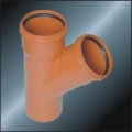 Bs5255/4514 Drainage Upvc Y-tee Rubber spigot Grey Color 
